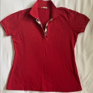 Red Authentic Burberry Shirt